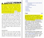 A Justice Primer page 187 — “weasel words” via Wikipedia