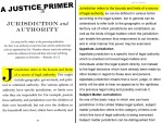A Justice Primer page 43— “jurisdiction”